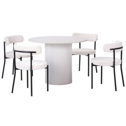 Ariana 4 Seater Dining Table White - thumbnail 2