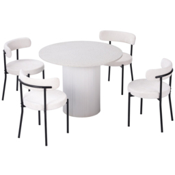 Ariana 4 Seater Dining Table White - thumbnail 3