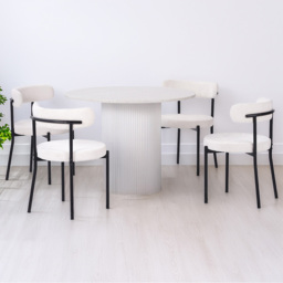 Ariana 4 Seater Dining Table White