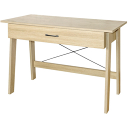 Home Source Winston Oak Effect Single Drawer Desk - thumbnail 2