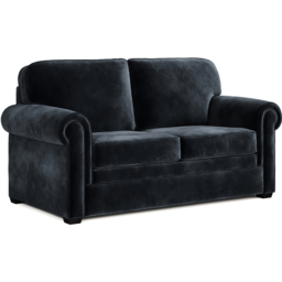 Jay-Be Heritage 2 Seater Luxe Velvet Charcoal Sofa Bed with e-Pocket Mattress - thumbnail 2