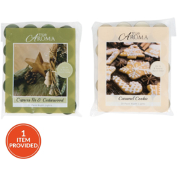 Single True Aroma Fir or Cookie Tealights Scented Candle 20 Pack in Assorted Styles