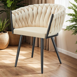 tectake Astano Sand Dining Chair Set of 4