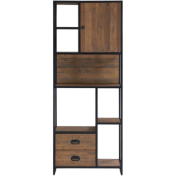 Baumhaus Ooki Single Door 2 Drawer 6 Shelf Bookcase - thumbnail 3