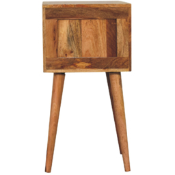Artisan Furniture Mini Oak 2 Drawer Mango Wood Bedside Table - thumbnail 4