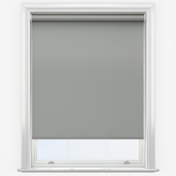 New Edge Blinds Dark Grey Thermal Blackout Motorised Roller Blind with Motor Only 45cm - thumbnail 1