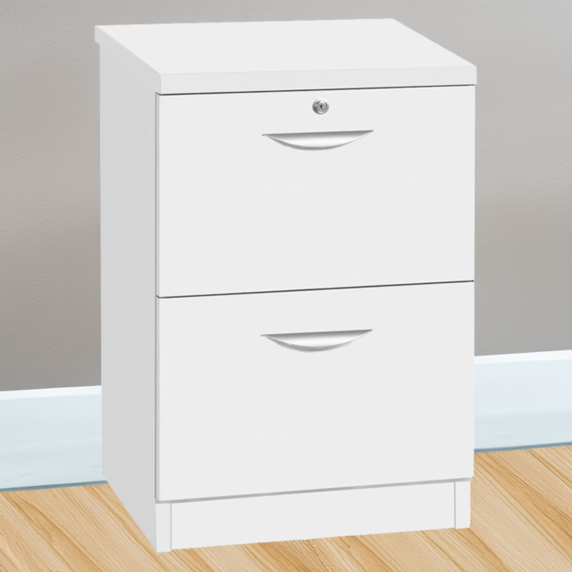 R White Cabinets White 2 Drawer Filing Cabinet - image 1