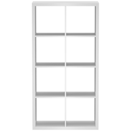 Homebase Clever Cube White 8 Shelf Storage Unit - thumbnail 3