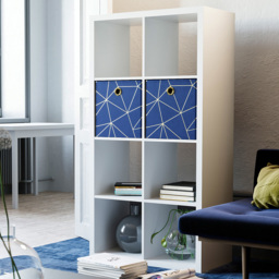 Homebase Clever Cube White 8 Shelf Storage Unit