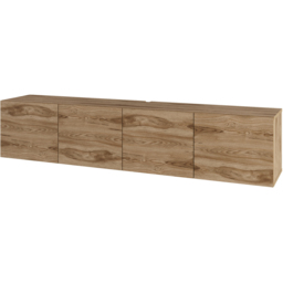 Decortie Combe Whiskey Oak 4 Door Wall-Mounted TV Unit - thumbnail 2