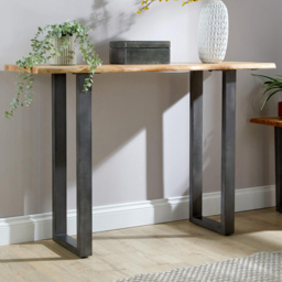 Home Source Live Edge Acacia Top Console Table - thumbnail 1