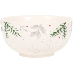 White Festive Stone Floristry Bowl