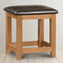 Julian Bowen Marlborough White Oak Dressing Table Stool