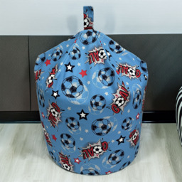 Kaikoo Blue Goal Print Bean Bag