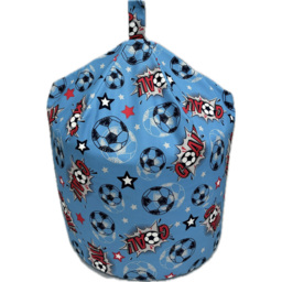 Kaikoo Blue Goal Print Bean Bag - thumbnail 2