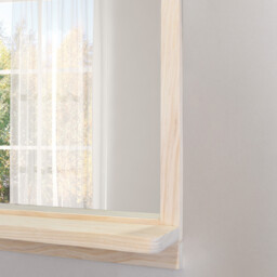 Ashdown Natural Wooden Mirror with Shelf 120 x 50cm - thumbnail 4