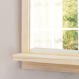 Ashdown Natural Wooden Mirror with Shelf 120 x 50cm - thumbnail 3