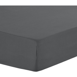 Divante Charcoal Double Cotton Deep Fitted Bed Sheet