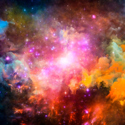Origin Murals Galaxy Stars Multicolour Wall Mural - thumbnail 2