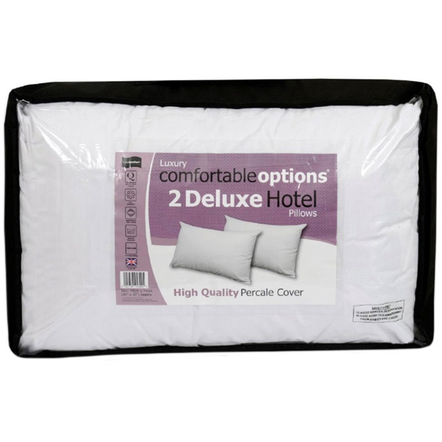Twin Luxury White Hotel Pillows 2 Pack