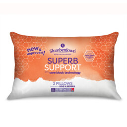 Slumberdown Superb Support White Pillows 2 Pack