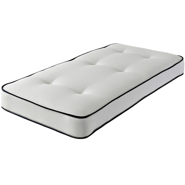 Extreme Comfort Tufted Blue and White Single Open Coil Spring Mattress - image 1