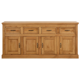 Loft24 Selma 4 Door 4 Drawer Solid Pine Wood Sideboard - thumbnail 3