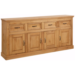 Loft24 Selma 4 Door 4 Drawer Solid Pine Wood Sideboard - thumbnail 2