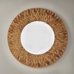 Mumbai Natural Woven Circular Mirror - thumbnail 4