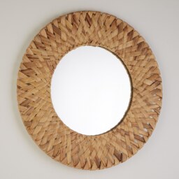Mumbai Natural Woven Circular Mirror - thumbnail 3