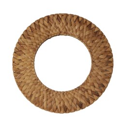 Mumbai Natural Woven Circular Mirror - thumbnail 1