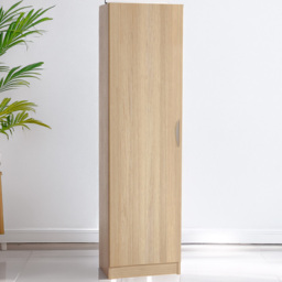 R White Cabinets Brown Single Door Tall Cupboard - thumbnail 1