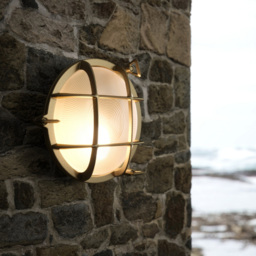 Nordlux Polperro Brass Outdoor Wall Light - thumbnail 2