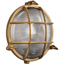 Nordlux Polperro Brass Outdoor Wall Light - thumbnail 1