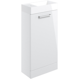 Bathstore Milford Single Door White Floor Standing Basin Unit 410mm
