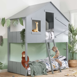 Safari Grey House Bunk Bed