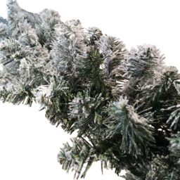 Samuel Alexander Kaemingk Green Imperial Snowflocked Garland 270cm