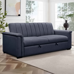 Loft24 Charlotte 3 Seater Navy Sofa Bed