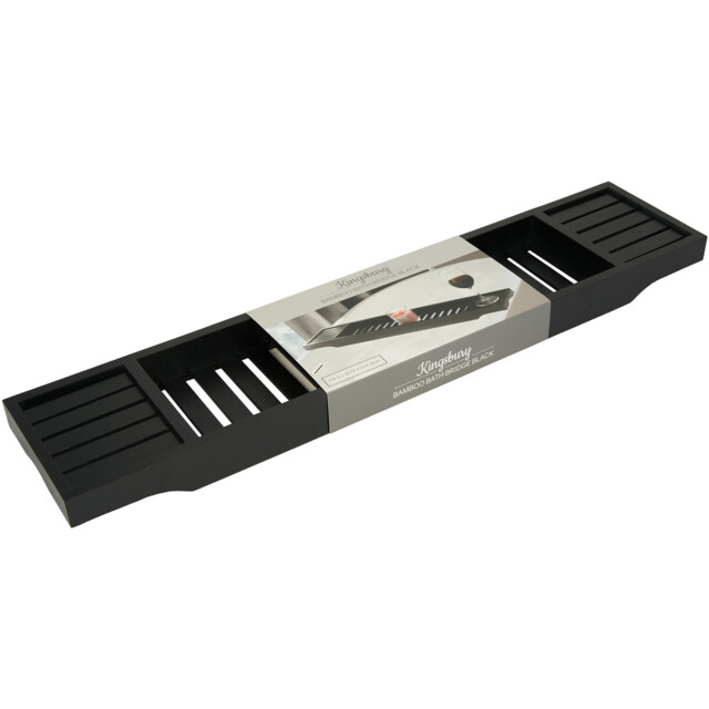 Bathstore Kingsbury Bamboo Bath Bridge Black - image 1