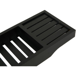 Bathstore Kingsbury Bamboo Bath Bridge Black - thumbnail 4