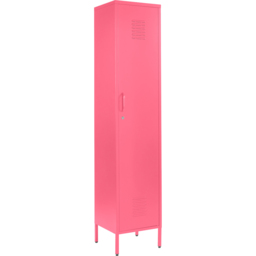 MMT Furniture Designs Single Door Pink Metal Tall Locker Cabinet - thumbnail 2