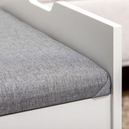 Portland White 2 Drawer Dressing Table Set with Mirror - thumbnail 3