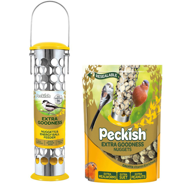 Peckish Wild Bird Extra Goodness Nugget Feeder with Extra 2kg - image 1