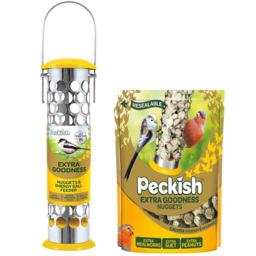 Peckish Wild Bird Extra Goodness Nugget Feeder with Extra 2kg - thumbnail 1