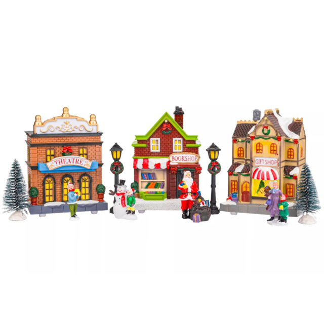 Marco Paul Christmas Shop 3 Piece LED Mini Scene Set - image 1