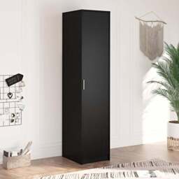 Home Source Phoenix Black Single Door Wardrobe - thumbnail 4