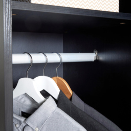 Home Source Phoenix Black Single Door Wardrobe - thumbnail 3