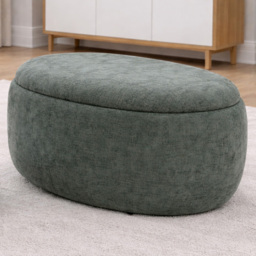 Fort Greene Moss Storage Ottoman 87cm