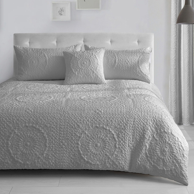 Velosso Winchester Double Grey Duvet Cover Set - image 1