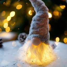 Marco Paul Grey LED Christmas Gonk 26cm - thumbnail 2
